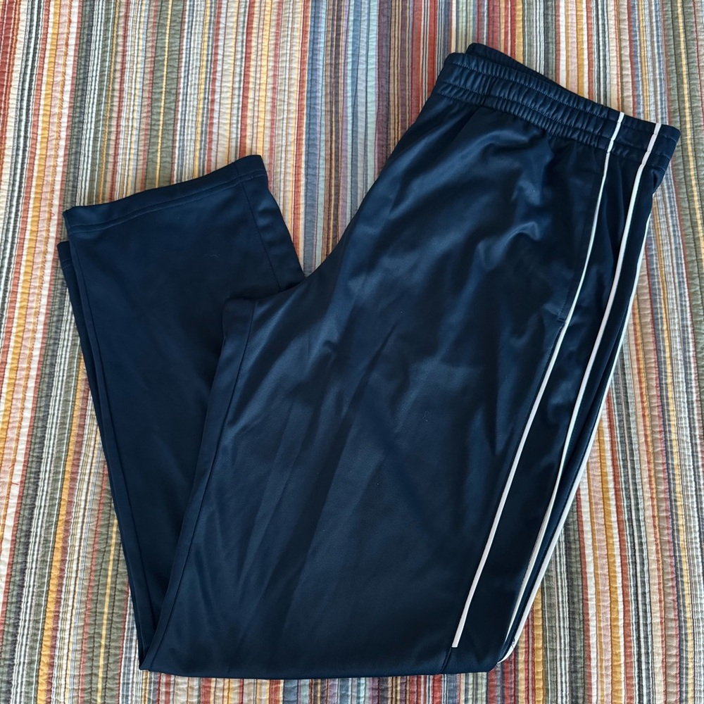 Tek Gear Navy Blue Tricot Sweatpants Men's Size XL activewear workout fitness